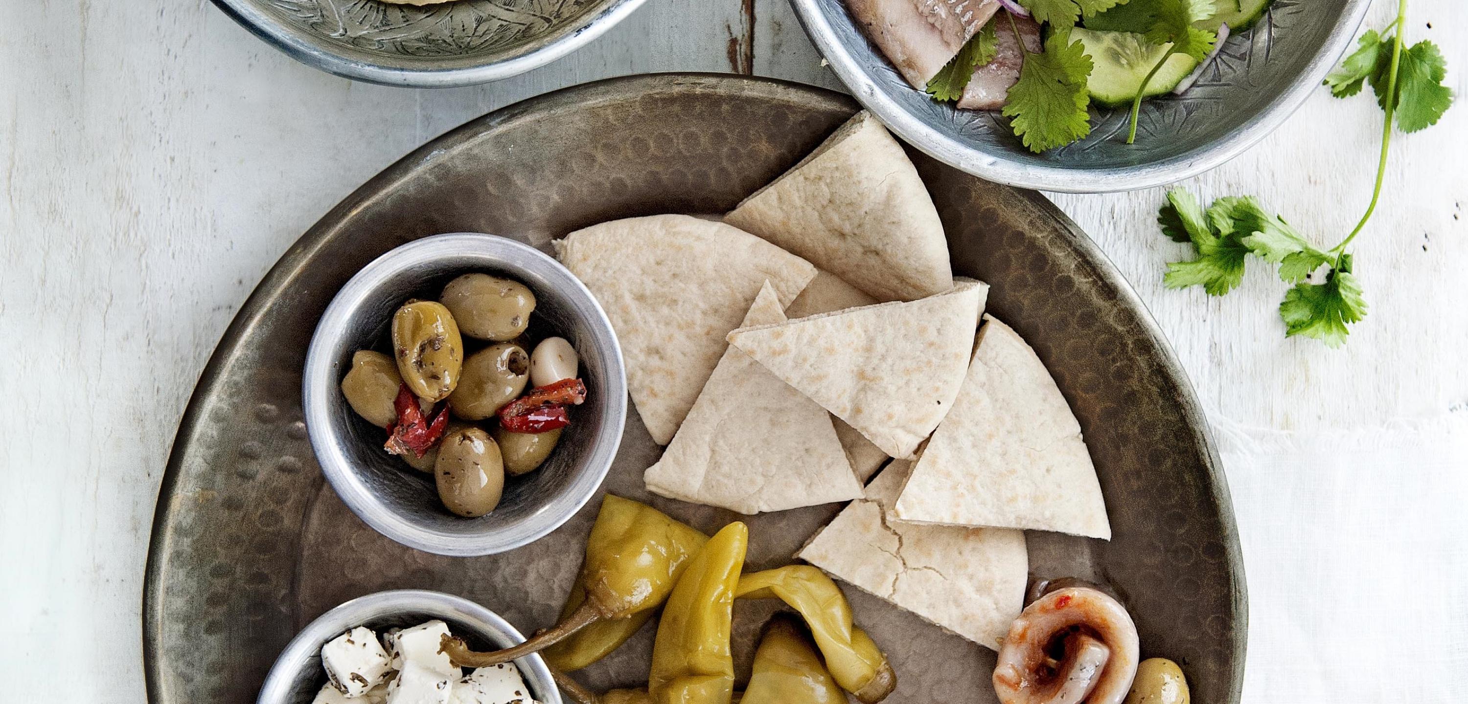 Mezze mit Holländischem Matjes