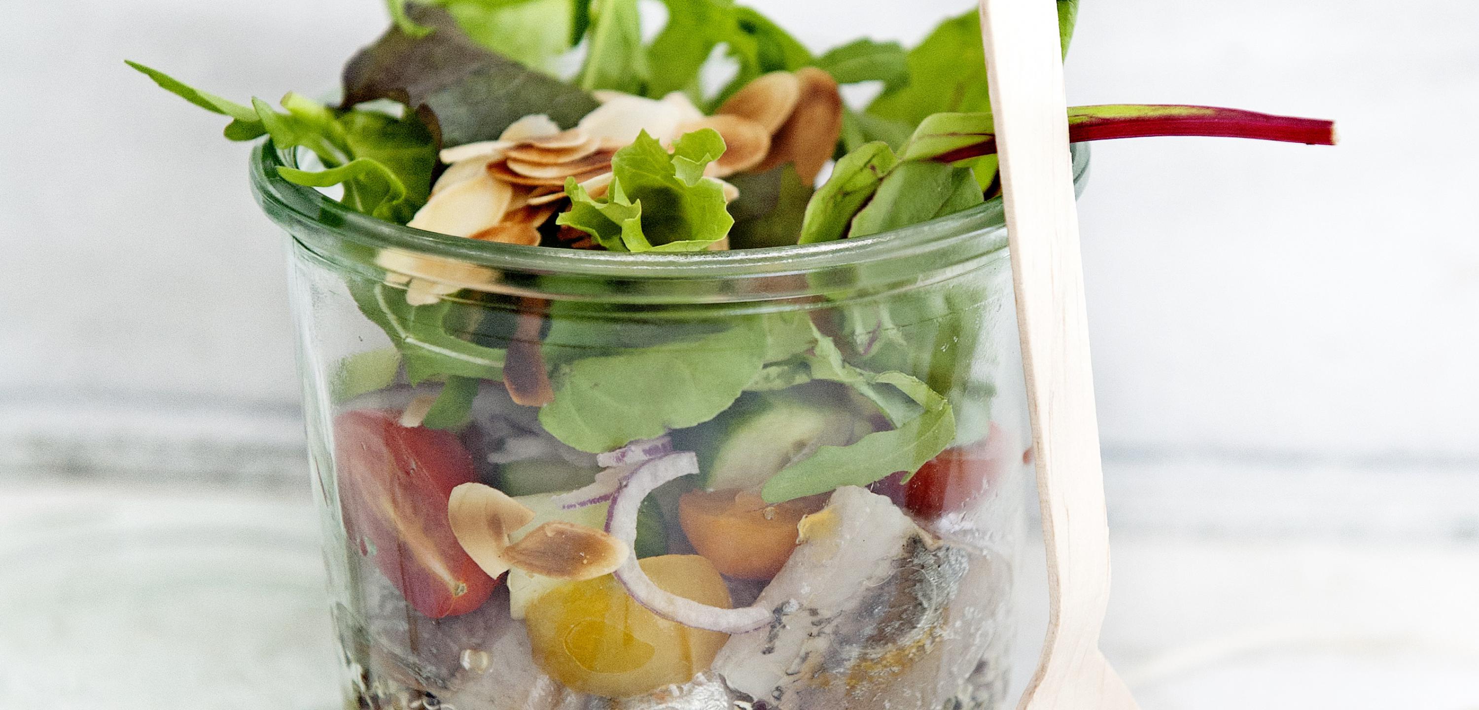 Topfsalat mit Matjes